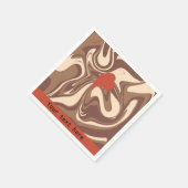 私はカプチーノカスタム スタンダードカクテルナプキン (角)