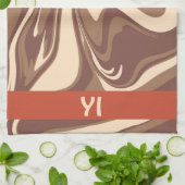 私はカプチーノキッチンタオルが大好き キッチンタオル (折り畳み)