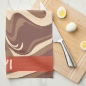 私はカプチーノキッチンタオルが大好き キッチンタオル (四つ折り)