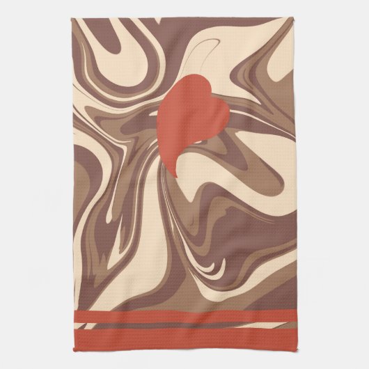 私はカプチーノ2キッチンタオルが大好き キッチンタオル (縦)