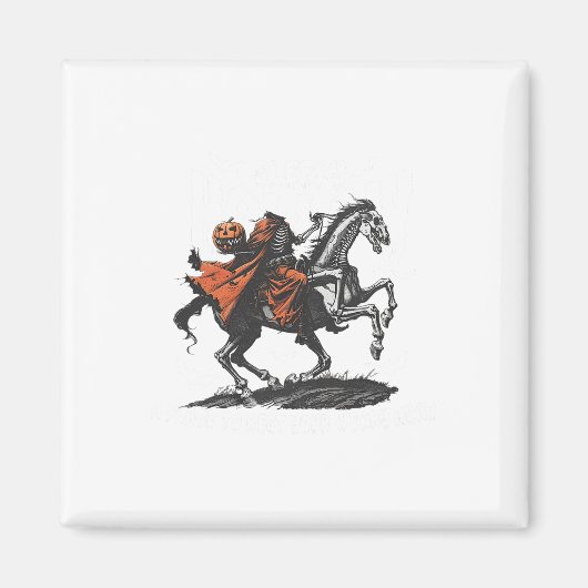 私はカボチャのマッチングカップルおもしろいハロであるフリ マグネット (正面)