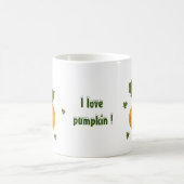 私はカボチャのミニマリストかわいいコーヒーMが大好き コーヒーマグカップ (中央)
