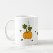 私はカボチャのミニマリストかわいいコーヒーMが大好き コーヒーマグカップ (左)