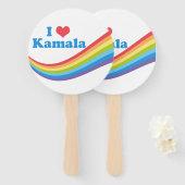 私はカマラカワイレインボーが大好き ハンドファン (正面&裏面)