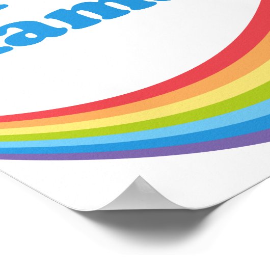 私はカマラカワイレインボーが大好き ポスター (角)