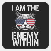 私はカマラハリス2024の敵だ スクエアシール (正面)