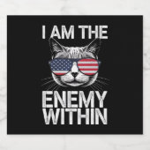 私はカマラハリス2024の敵だ ビールラベル (シングルラベル)