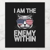 私はカマラハリス2024の敵だ ワインラベル (シングルラベル)