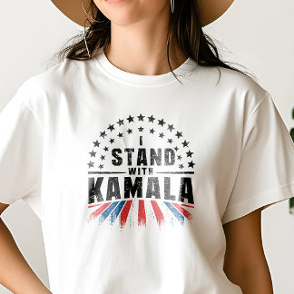 私はカマラ愛国的なアメリカの選挙に賛成だ Tシャツ