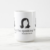 私はカマ話ラハリス白黒 コーヒーマグカップ (中央)