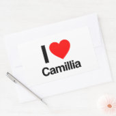 私はカミリが大好きだ 長方形シール (封筒)