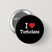 私はカメが大好きカスタムでパーソナライズされたす 缶バッジ (正面&裏面)