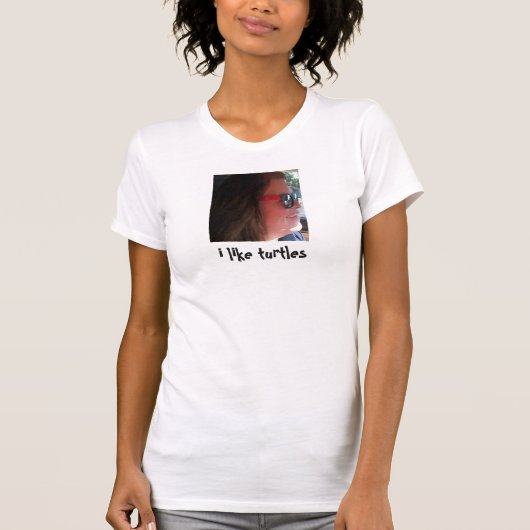 私はカメを好みます Tシャツ (正面)