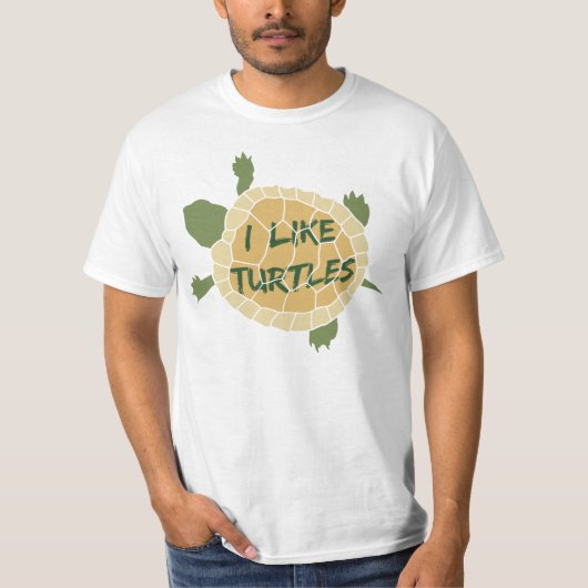 私はカメを好みます Tシャツ (正面)