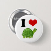 私はカメを愛します 缶バッジ (正面&裏面)