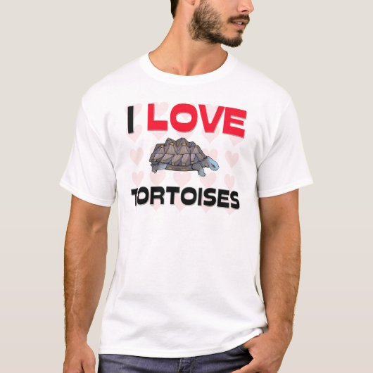 私はカメを愛します Tシャツ (正面)