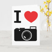 私はカメラが大好き カード (黄色い花)