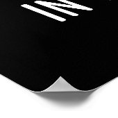 私はカメラに入っておもしろいいないDark BG ポスター (角)