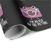 私はカメラに入っておもしろいいないDark BG ラッピングペーパー (ロールコーナー)