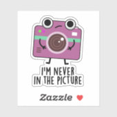 私はカメラのパンで写真しおもしろいていない シール (シート)