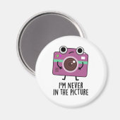 私はカメラのパンで写真しおもしろいていない マグネット (正面/裏面)