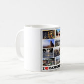 私はカメルーンを愛している – コーヒーマグカップ (正面左)