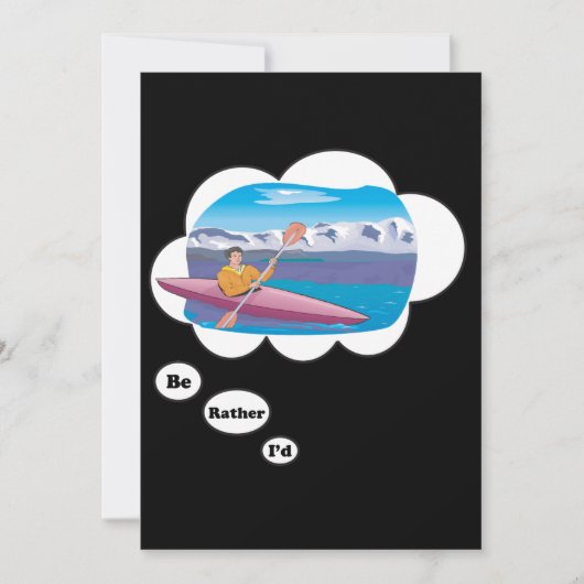 私はカヤックになりたい 招待状 (正面)