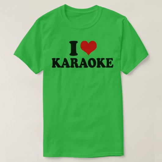 私はカラオケが大好き Tシャツ (デザイン正面)