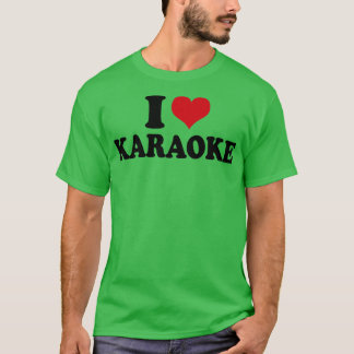 私はカラオケが大好き Tシャツ