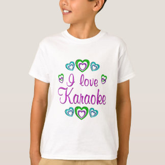 私はカラオケを愛します Tシャツ