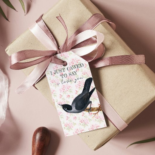 私はカラス・バレンタインを愛していると言うことを許可した ギフトタグ