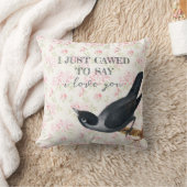 私はカラス・バレンタインを愛していると言うことを許可した クッション (ブランケット)