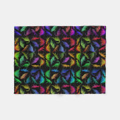 私はカラフルな恐竜のフリースブランケットを愛します フリースブランケット (正面(横))