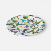 私はカラフルのオウムの紙皿を愛します ペーパープレート (アングル)