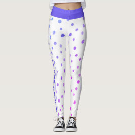 私はカラフルドットで白いドーナツのためにそれを行う レギンス