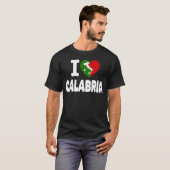 私はカラブリアが大好き(I Heart Calabria) Tシャツ (正面フル)