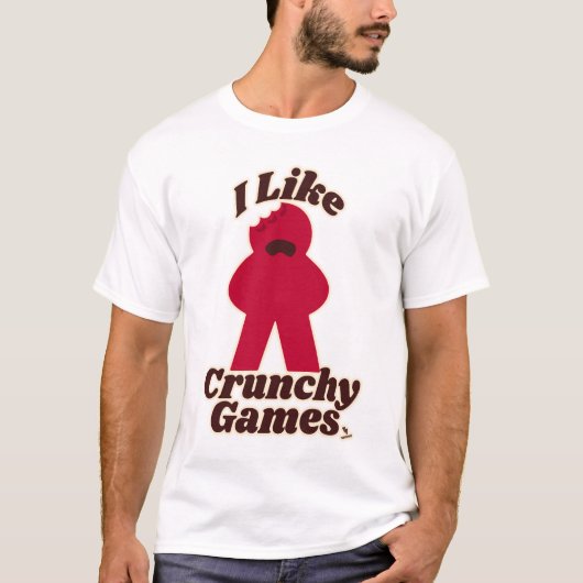 私はカリカリのゲームおもしろいMeleple Artが大好き Tシャツ (正面)