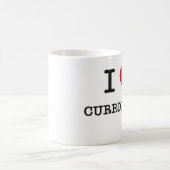 私はカリキュラムを愛します コーヒーマグカップ (中央)