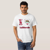 私はカリフォルニアが大好きだ Tシャツ (正面フル)