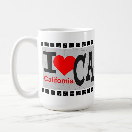 私はカリフォルニアが大好き – マグス コーヒーマグカップ (左)