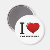 私はカリフォルニアが大好き マグネット (正面/裏面)