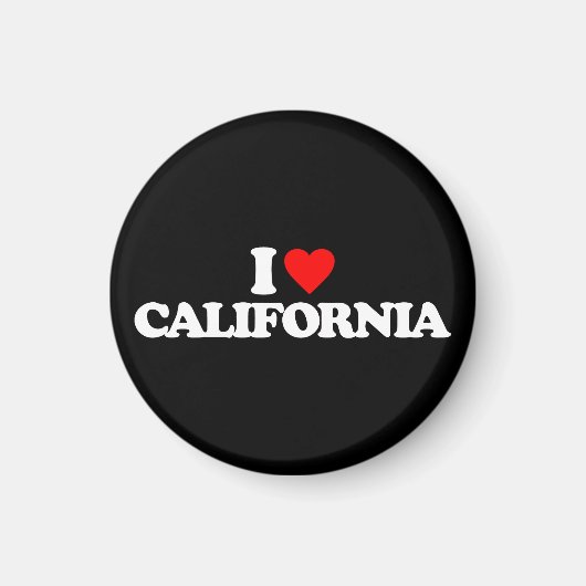 私はカリフォルニアが大好き マグネット (正面)