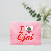 私はカリフォルニアのオジャイを愛している ポストカード (スタンド正面)