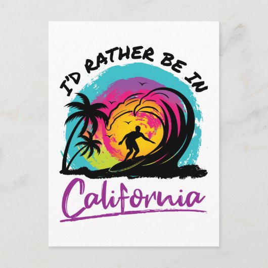 私はカリフォルニアの旅行のお土産に行きたい ポストカード (正面)