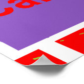 私はカリフォルニアを愛していポップ・アートのる ポスター (角)