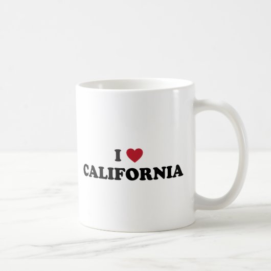 私はカリフォルニアを愛します コーヒーマグカップ (右)