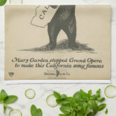 私はカリフォルニアタオル愛します キッチンタオル (折り畳み)