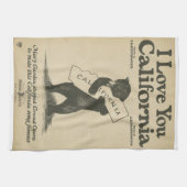 私はカリフォルニアタオル愛します キッチンタオル (横)