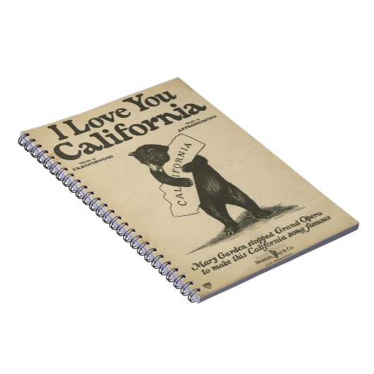私はカリフォルニアノート愛します ノートブック (右側)