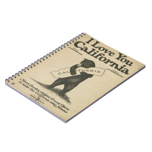 私はカリフォルニアノート愛します ノートブック (左側)